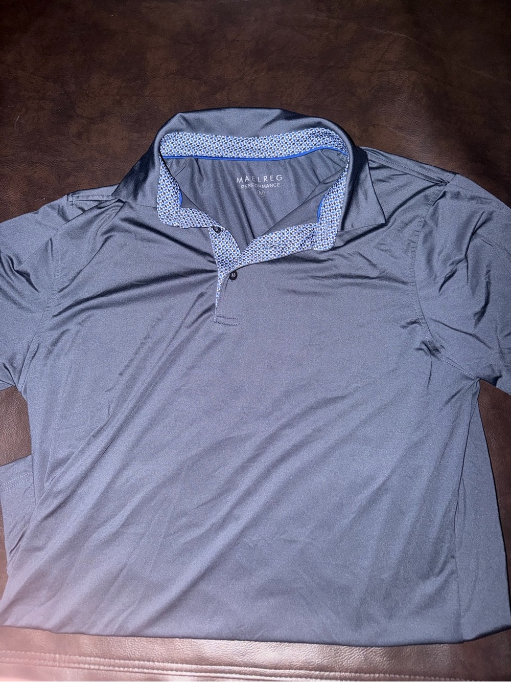 MAELREG Performance Men's Grey Polo Shirt